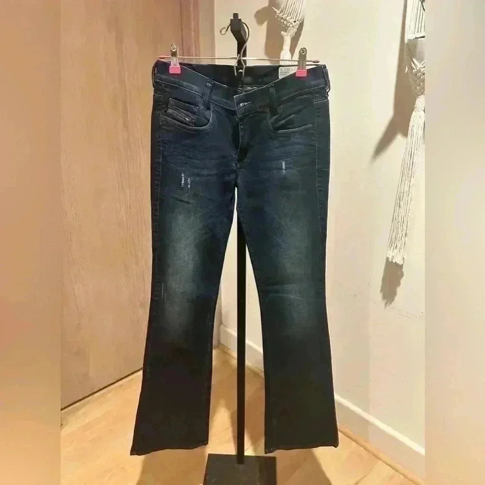 COPY - Diesel Denim Louvboot Slim-Bootcut Low Waist 29x32 Wash 0837R Stretch